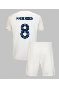 Nottingham Forest Elliot Anderson #8 Jalkapallovaatteet Lasten Vieraspeliasu 2025-26 Lyhythihainen (+ Lyhyet housut)